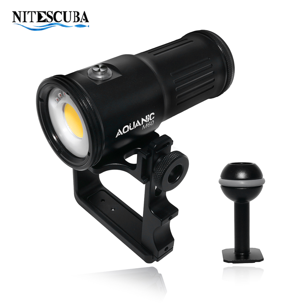 Underwater Flashlight - ไฟถ่ายภาพดำน้ำระดับมืออาชีพ Nitescuba 6000 ลูเมนส์ ไฟฉายกันน้ำลึก 100