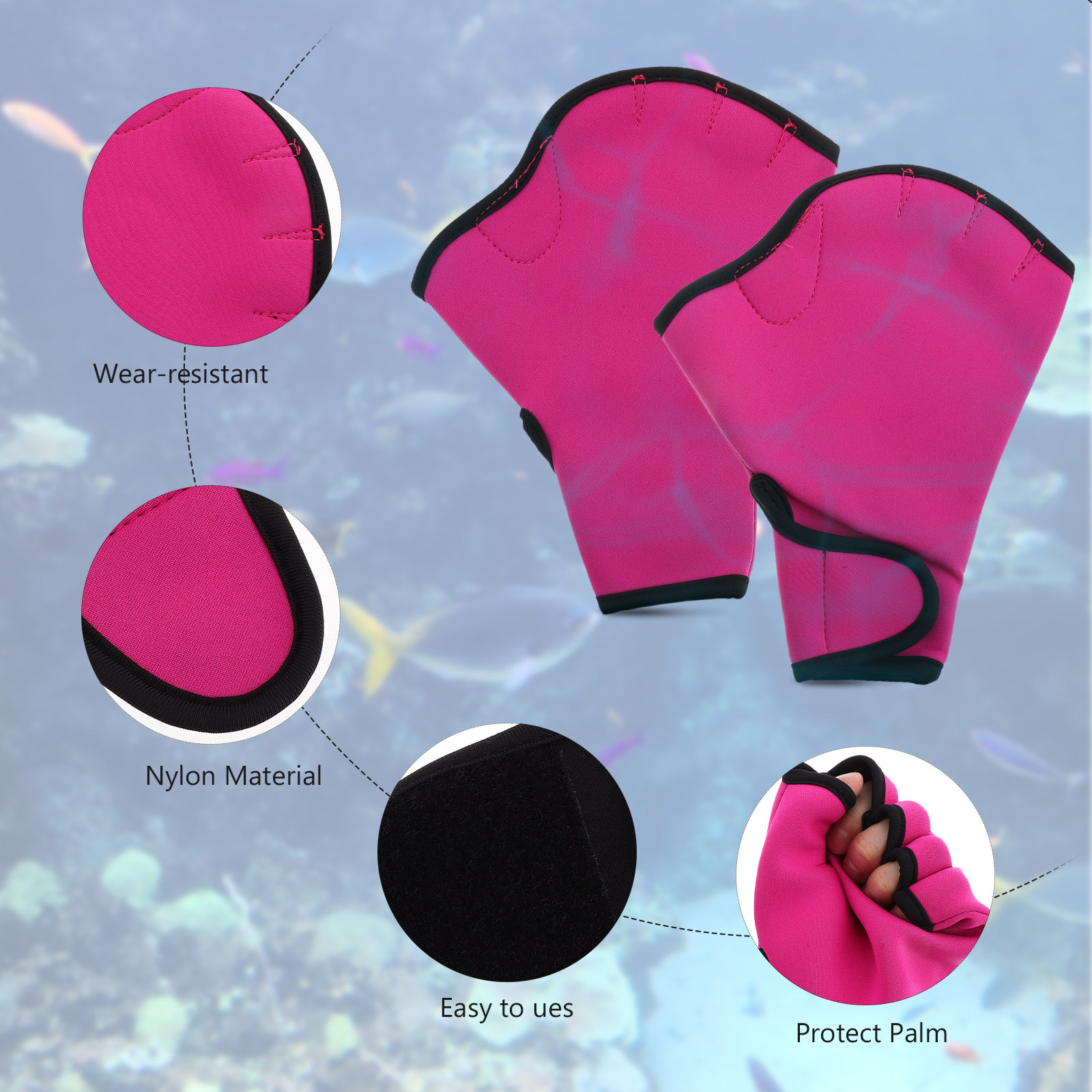 ถุงมือฝึกว่ายน้ำ 1 คู่ ป้องกัน - Aquatic Sports Scuba บทวิจารณ์และราคา